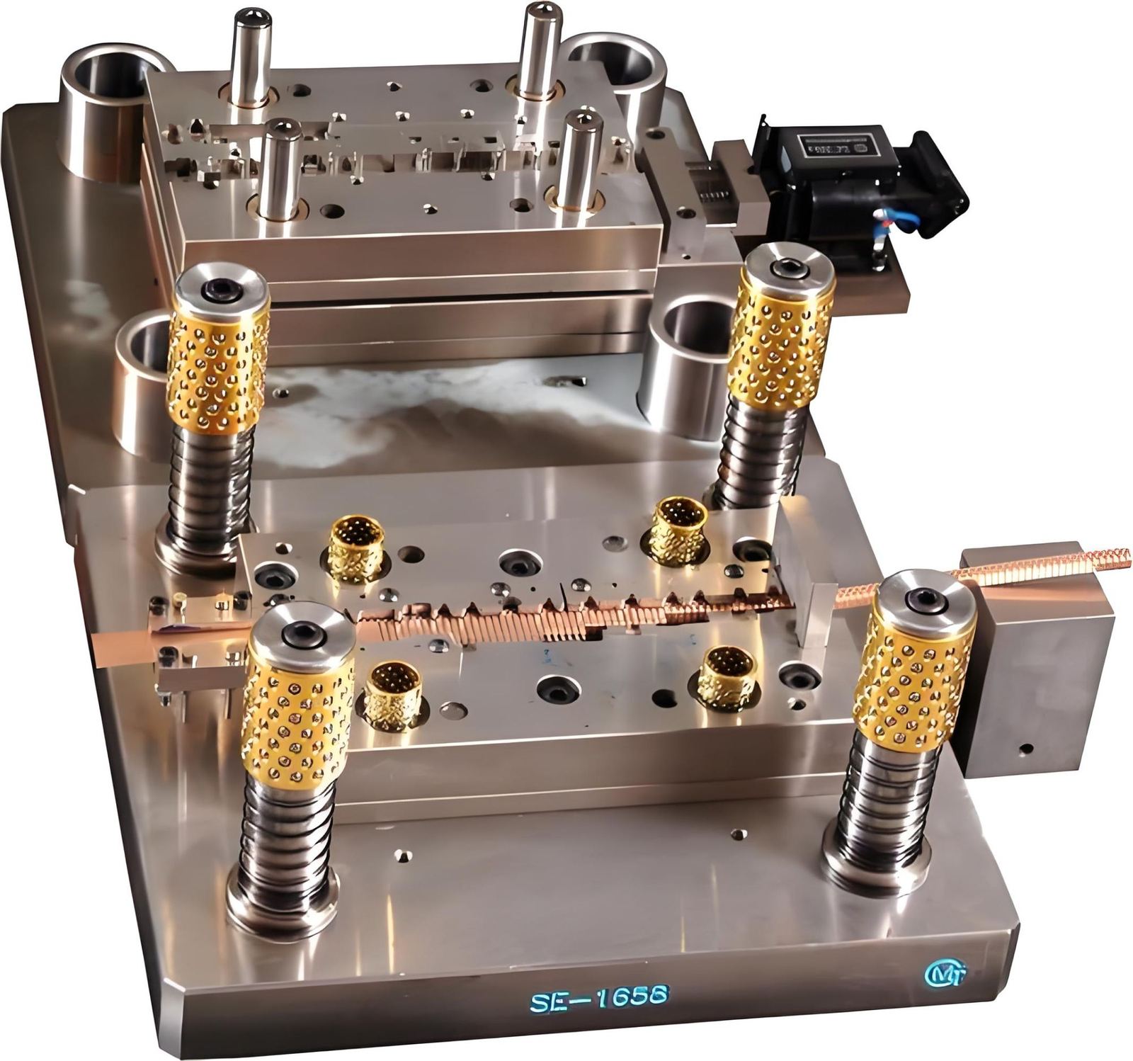 Progressive stamping die built in-house